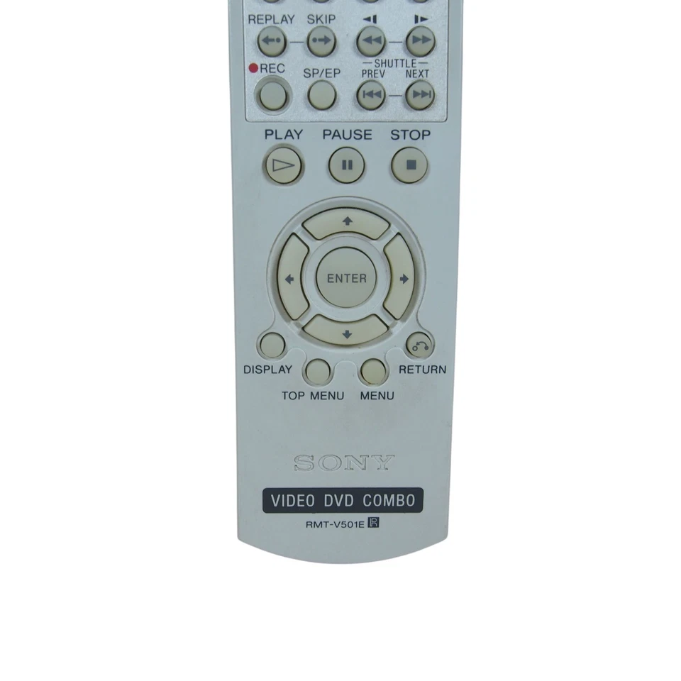 Sony RMT-V501E DVD VCR Combo Remote Control For SLV-D370P, SLV-D360P, SLV-D271P - Image 3 of 4