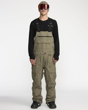 Volcom Roan Bib Overall Men's Snow Pants, Military, X-Large