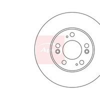 Honda Civic Ix Fk 2012-2017 Bremsscheibe Hinten (Einzeln) Apec DSK3005