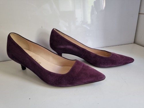 RUSSELL & BROMLEY STUART DESIGNER UK 4 EU 37 WOMENS PURPLE COURT LOW HEELS SHOES - Picture 10 of 14