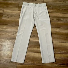 Adidas Golf Pants Mens 34x31  Light Gray Adipure Tech Stretch Trousers BC1606