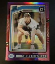 Panini 2024 Donruss Optic Rated Rookie Pink Prizm #324 Tanner McLachlan NFL