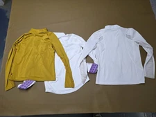Lot of 3 Medium Girls Riding Shirts Essex Classics, Ariat and Smartpak