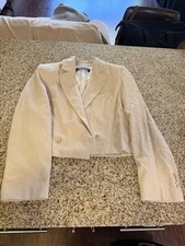 Zara Cropped Double-Breasted Blazer Sand / Beige Medium.