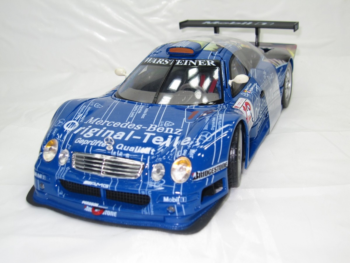 1998 MERCEDES -BENZ CLK-GTR RACIN CAR BLUE #12 1:18 NEWIN BOX. | eBay