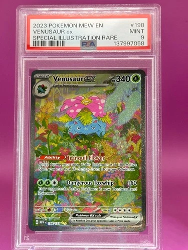 Pokemon Scarlet & Violet Venusaur EX 2023#198/165 PSA 9