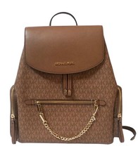 Michael Kors Backpack Jet Set MK Logo Large Chain Backpack 648 AUTHENTIC NWT