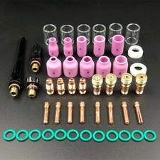 49X TIG Welding Torch Stubby Gas Lens 10 Pyrex Glass Cup Kit For WP-17/18/26