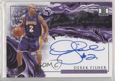 2019-20 Panini Impeccable Canvas Creations 48/49 Derek Fisher #CC-DFS Auto y8a
