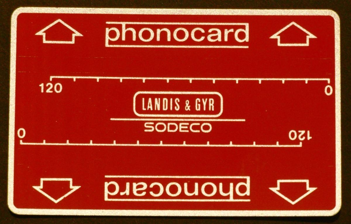 240u Red Sodeco Service Card From 1982: 00 208 8xx For USA IntelExpo Phone Card