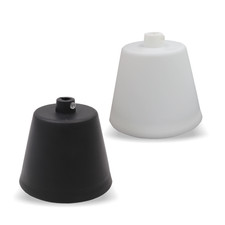 Baldachin mit Zugentlastung für Lampenkabel -  konisch Ø90x80mm | Kunststoff 