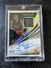 2020/21 Jordan Nwora Immaculate RC Tag Patch Auto 3/5 