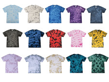 Crystal Wash T-Shirts Multi-Color Kids Size Short Sleeve Cotton Colortone