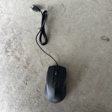 FBA Networks Wired USB Optical Mouse Black Plug Play