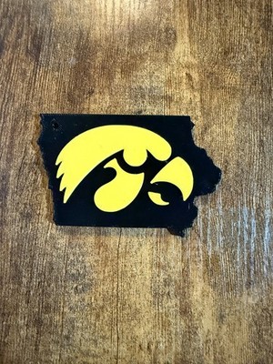 Iowa Hawkeyes NCAA 3D Printed Key Chain   Lightweight Fan Gear Accessory