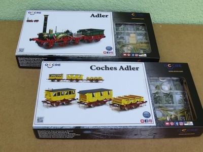 OcCre 54001 Adler & 56001 Wagen, Modellbausätze 1:24, Spur G