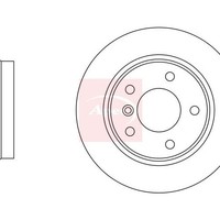 Apec Bremsscheibe Hinten Einzel FüR BMW Z4 Roadster E85 2002-2009