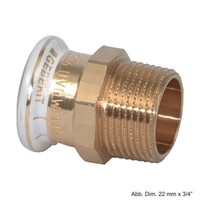 "Geberit Mapress Rotguss ÜBergangsstüCk Ag, 22Mm X 1\""