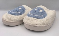 White Smiley Face Slippers
