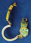 Rare Find!  Zuni Inlayed Turquoise Owl Vintage Speidel Watch Band  — photo 4