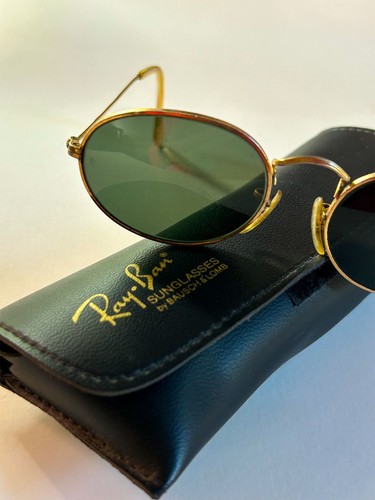 Ray-Ban Vintage Bausch & Lomb (B&L) USA - Oval Metal Model 1970s
