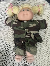 Vintage Cabbage Patch Kids Doll 1988 Blonde Hair Green Eyes Xavier Robert 12”