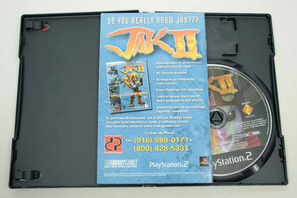 Jak 2 II PS2 CIB Sony PlayStation 2 2003 Black Label Complete w/ Manual Tested B - Image 4 of 4