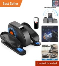 Under-desk Compact Quiet Mini Pedal Exerciser With Adjustable Speed Led D...