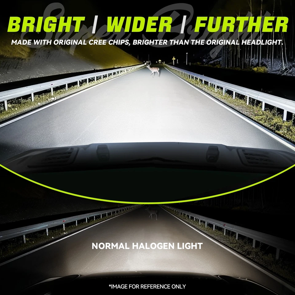 Faros LED carcasa negra 7X6 H6054 para GMC C1500 C2500 C3500 Jimmy 85-00 Foto 3 de 4