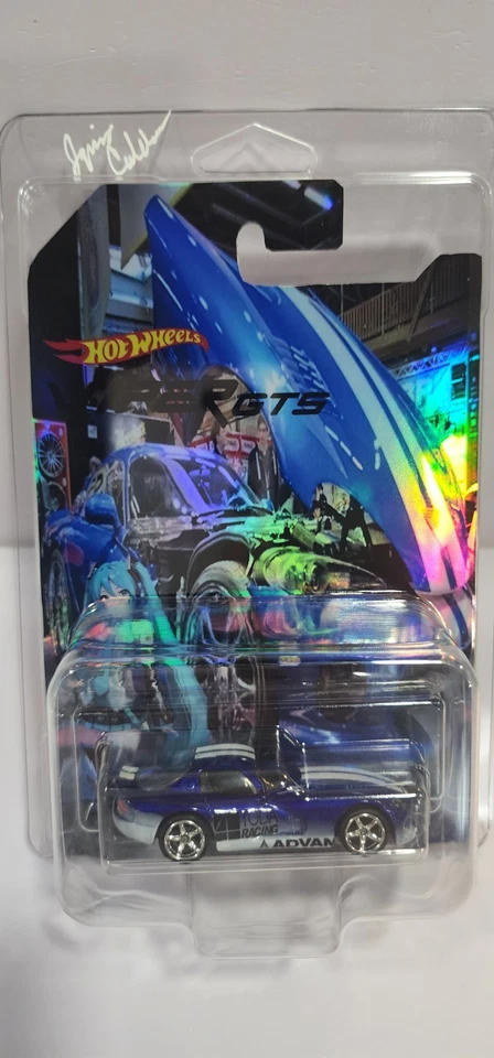 Hot Wheels 96 Dodge Viper GTS CUSTOM com cartão PERSONALIZADO vem com protetor de cartão - Imagem 2 de 3