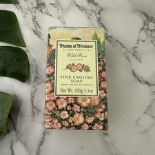 Woods of Windsor Vintage Wild Rose Fine English Soap Bar New 3.5 oz 90s Floral