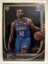 2025 Bowman Basketball Thomas Sorber Reptilian #BCV-15 RC Oklahoma City Thunder