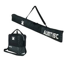 Ski and Boot Bag Combo for Air Travel Flying Two-Piece Snow Ski Black Padded