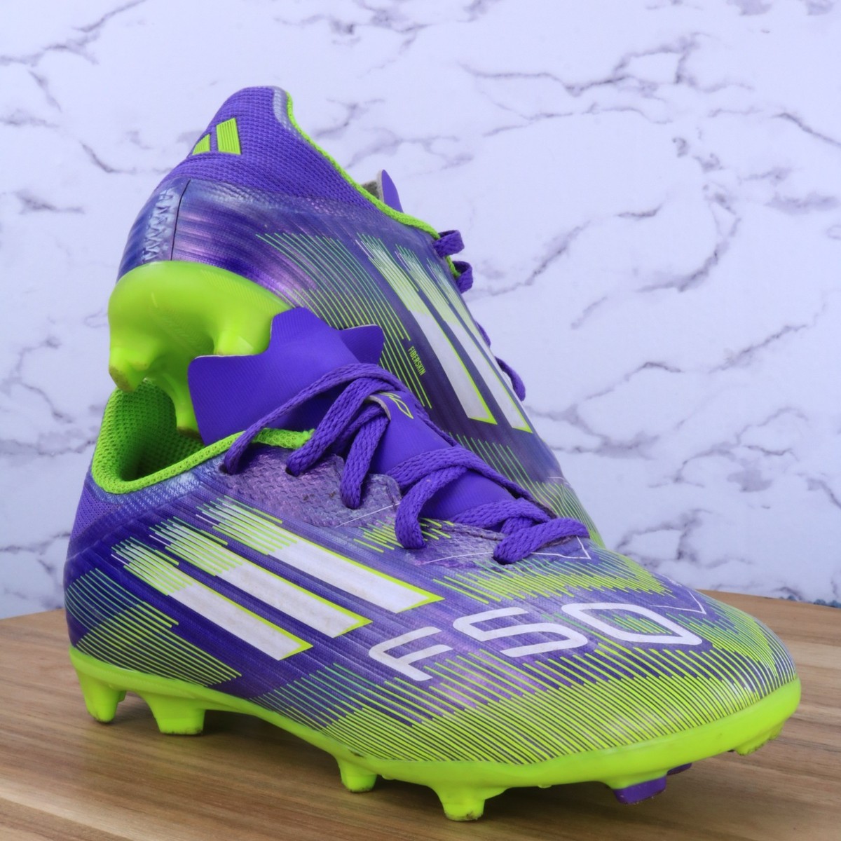 Adidas F50 League FG Junior Radiant Blaze Purple Rush Green Low
