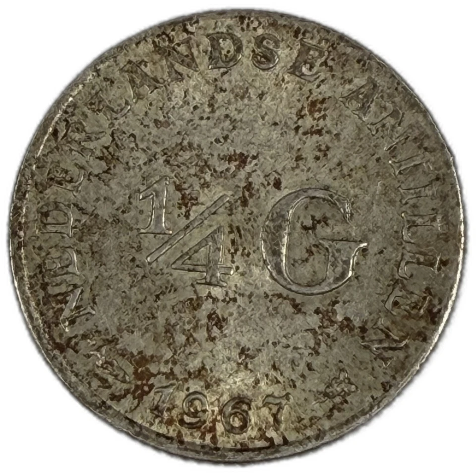 Netherlands - 1/4 Gulden - 1967 - KM#4 - J - Item #1 - Image 2 of 3