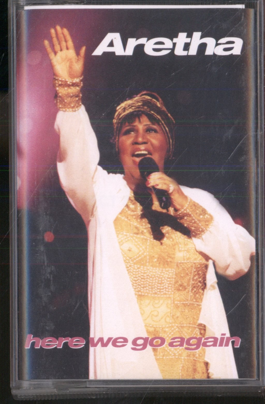 Aretha Franklin Here We Go Again cassette UK Arista 1998 cassette single - plays