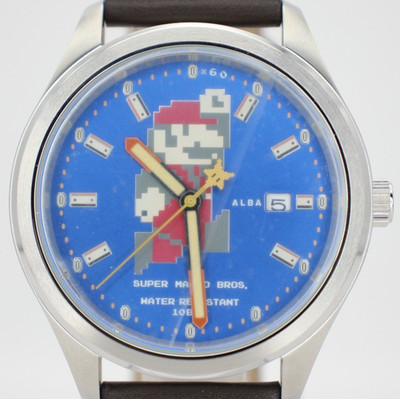 SEIKO ALBA ACCA401 Super Mario Bros Automatic Watch Y675-KWED Ltd Edition Japan