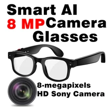 AI smart glasses with camera and bluetooth and IP65 waterproof