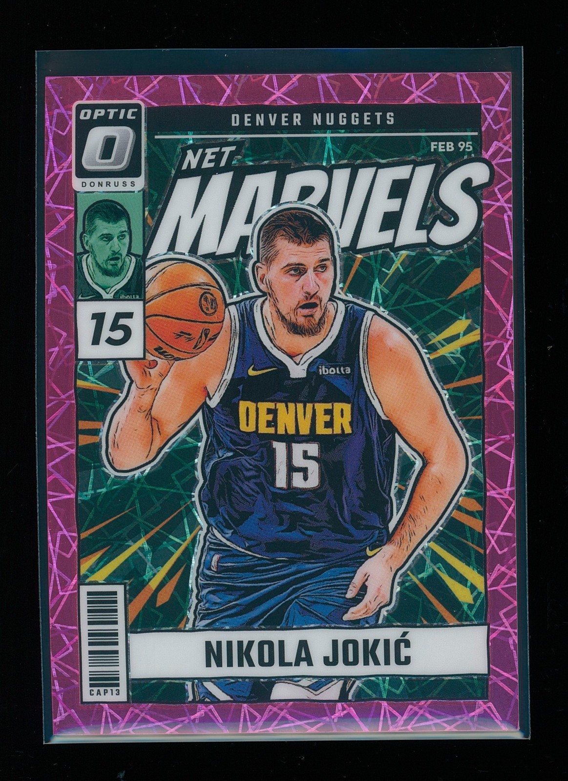 2024-25 Donruss Optic NIKOLA JOKIC Net Marvels PINK VELOCITY Prizm /79 Nuggets