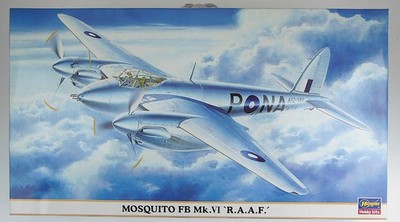 Hasegawa Hobby Kits Mosquito FB Mk. VI R.A.A.F. Fighter, Bomber Aircraft #00656