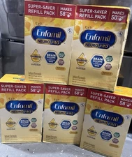 (05) Enfamil Neuropro Infant Formula 31.4 oz & 36.4 oz