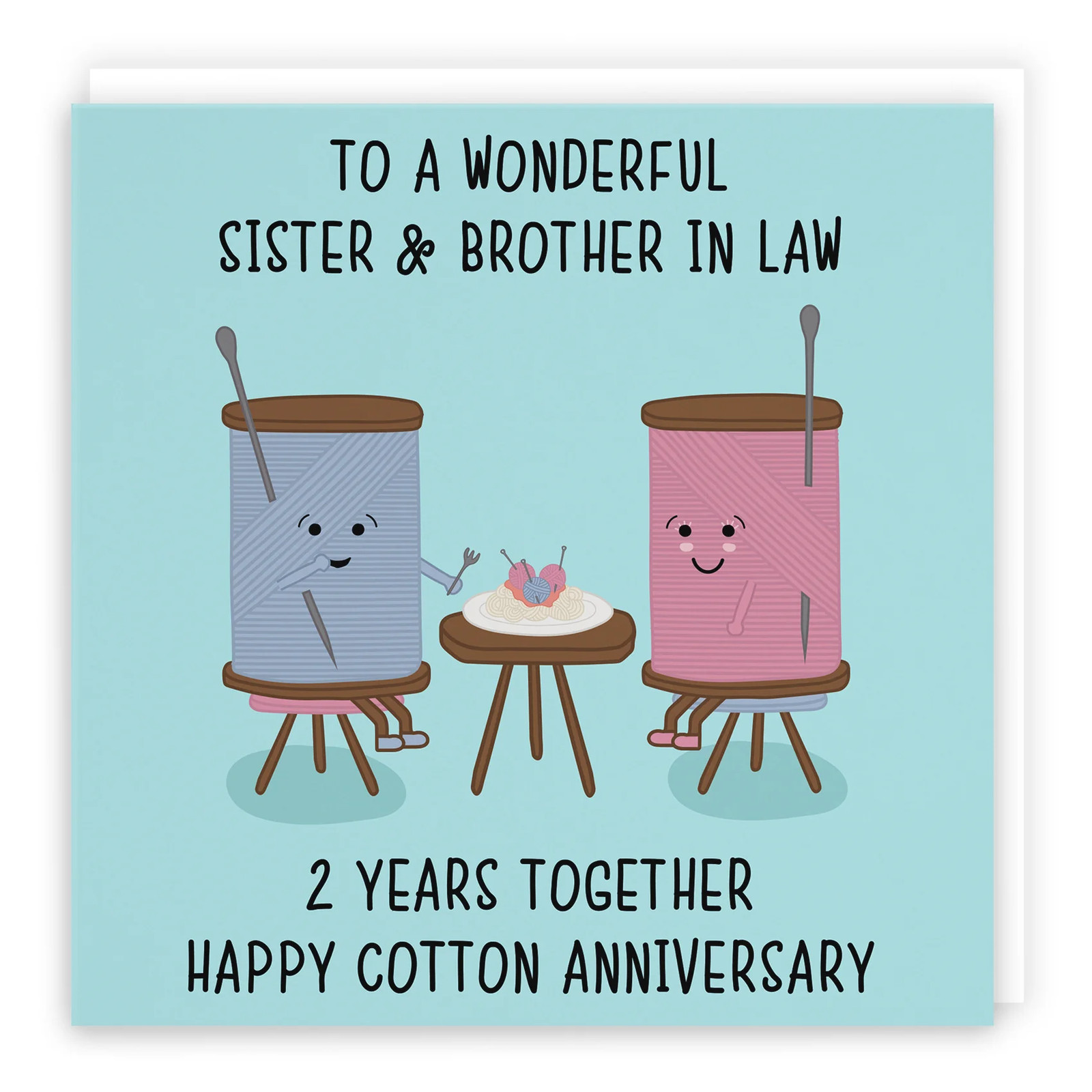 2nd Sister And Brother In Law Anniversary Card Iconic