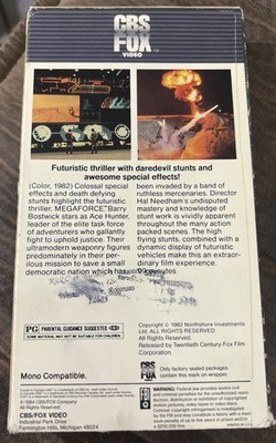 Megaforce 1982 VHS Sci-Fi Action Barry Bostwick CBS FOX Mega Force