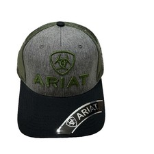 Ariat Mens B-Fit Shield Logo Mesh Back Snapback Cap Hat