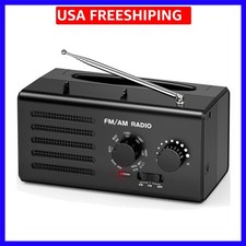 AM FM Radio Portable, Transistor Radio Plug in Wall Battery Powered with Best...