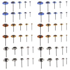150pcs Glass Eyes for Crafts - 3/5/7/9/11mm Tiny Doll Eyes - Miniature Safety