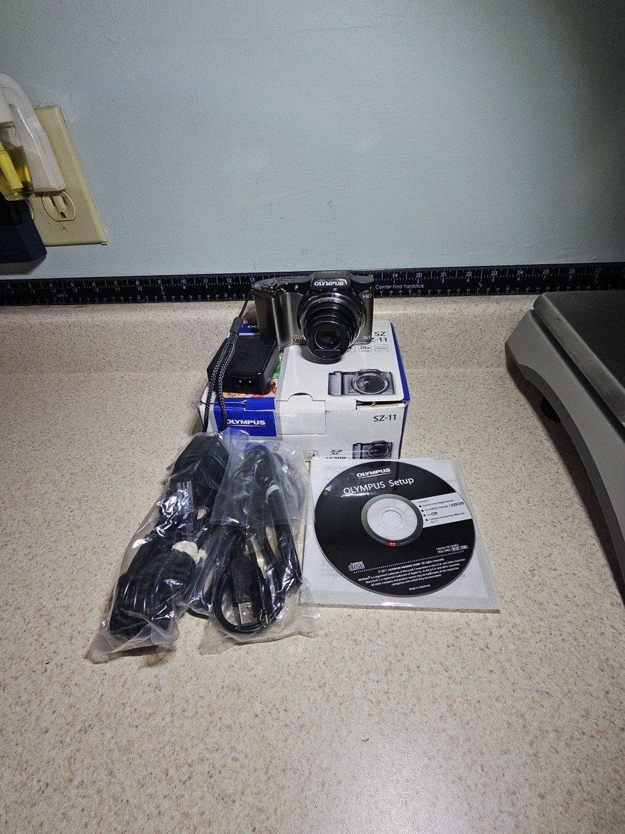 OLYMPUS SZ-11 Silver In Box With 4GB SDHC Card Digital Camera Made