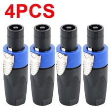 4pcs For  NL4FX Speakon Connector 4 Pole Speaker Cable Plug Connector