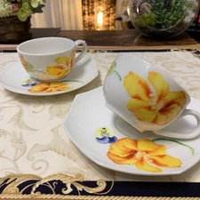 Wedgwood Chelsea Garden Cup Saucer Pair Set