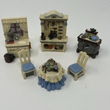 Avon Victorian Memories Miniature Furniture Kitchen 6 Piece Boxed Set